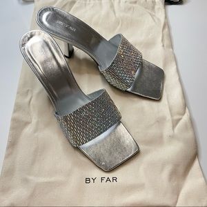 BY FAR Crystal Embellished Sandals